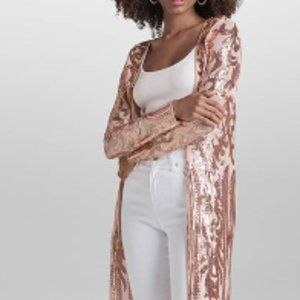 Sequin Mesh Long Jacket